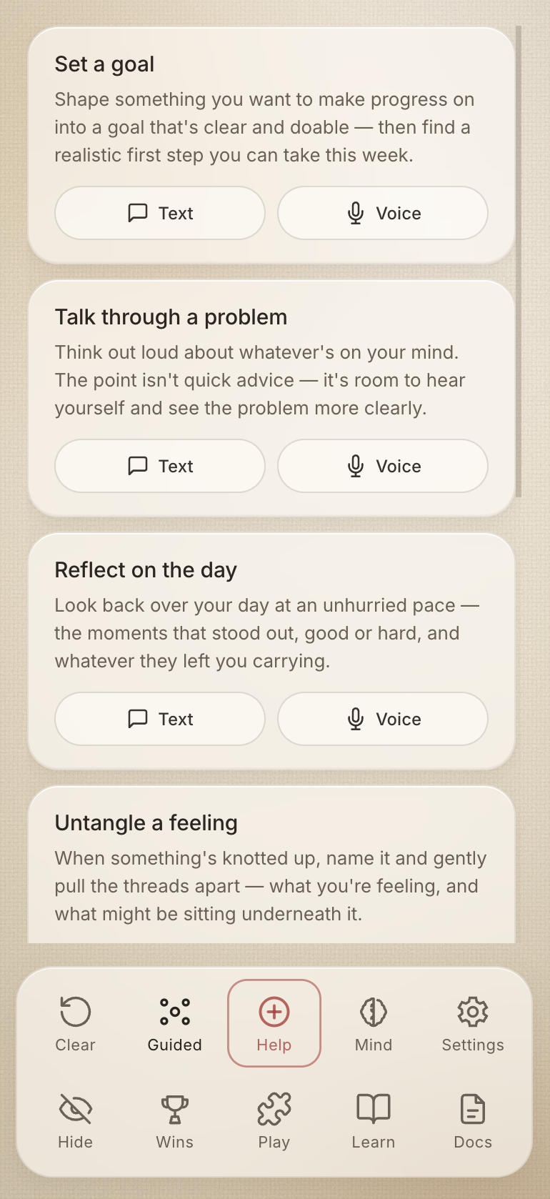 Concept view — Guided conversations